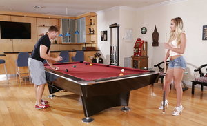 18 year old Euro hottie Ena Sweet posing non nude in denim shorts